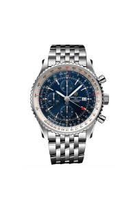 Pre-Owned Breitling GMT Navitimer GMT 46mm A24322121C2A1 Watch 